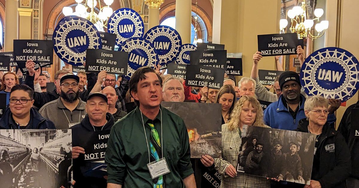 Labor Organizer: Gov. Reynolds, Please Let Iowa’s Kids Be Kids