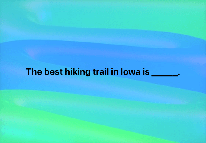 NATURE - Iowa Starting Line