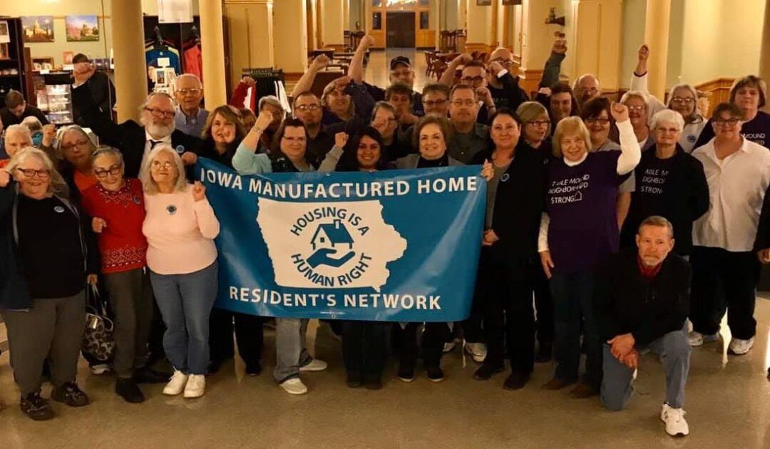 Iowa City mobile home residents protest skyrocketing rent
