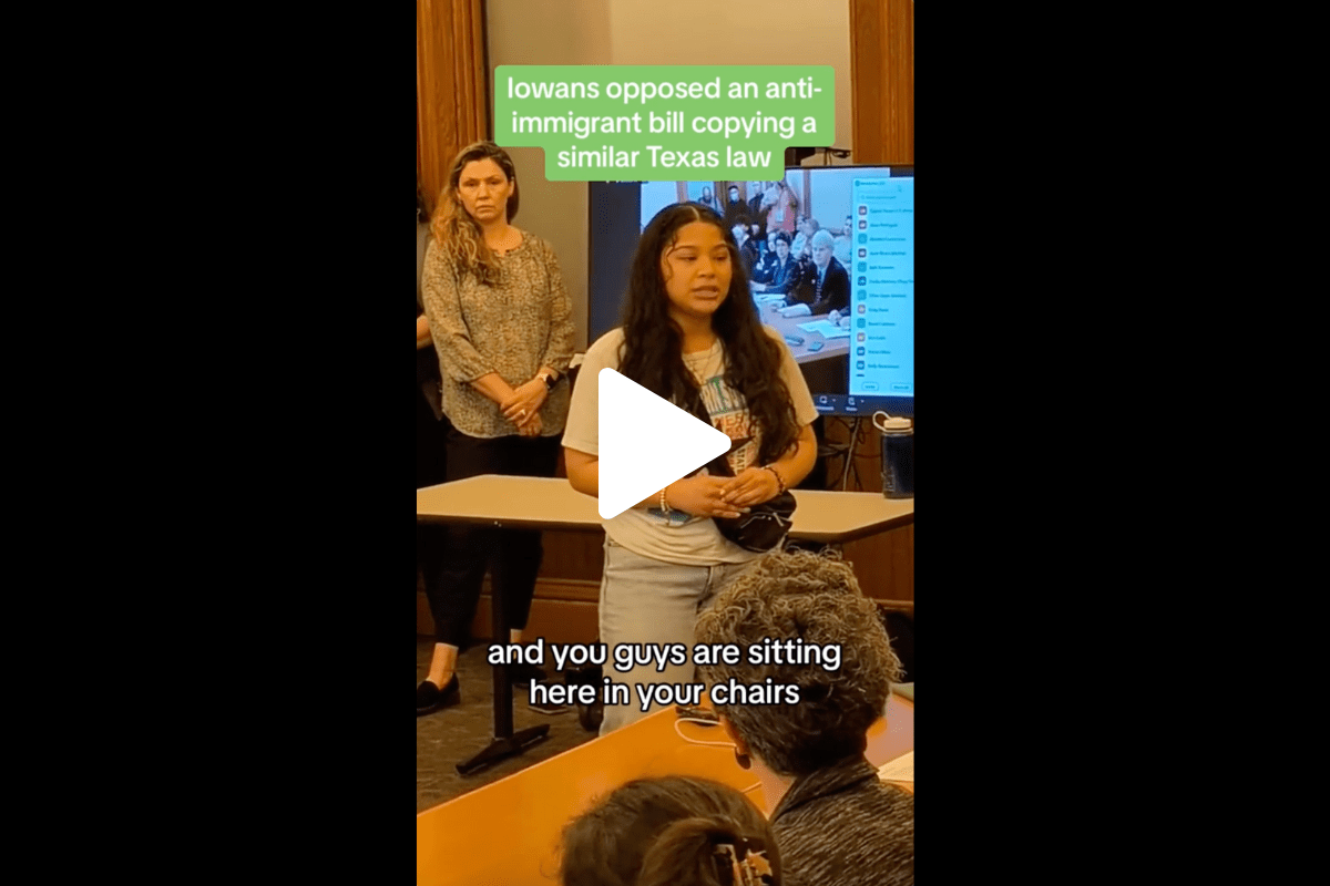 VIDEO: Iowans oppose template anti-immigrant bill VIDEO: Iowans oppose template anti-immigrant bill