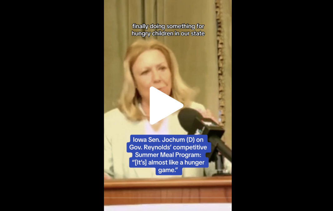 VIDEO: Jochum calls Gov. Reynolds’ summer meal program a ‘hunger game’