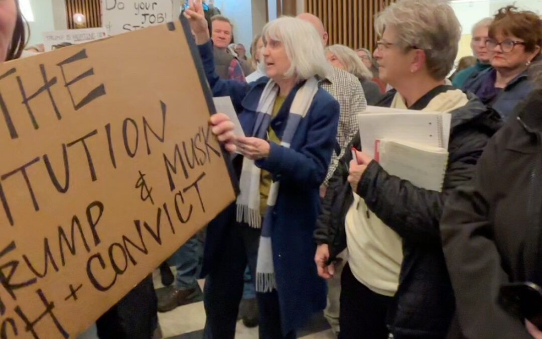 ‘What changed, Chuck?’ Grassley faces angry crowd at Iowa town hall